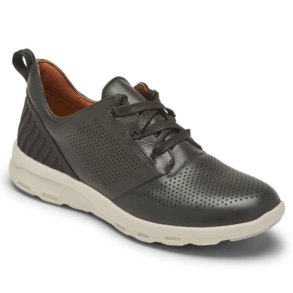 Rockport Joggesko Dame Svart - Pulsetech Tie - JETL95306